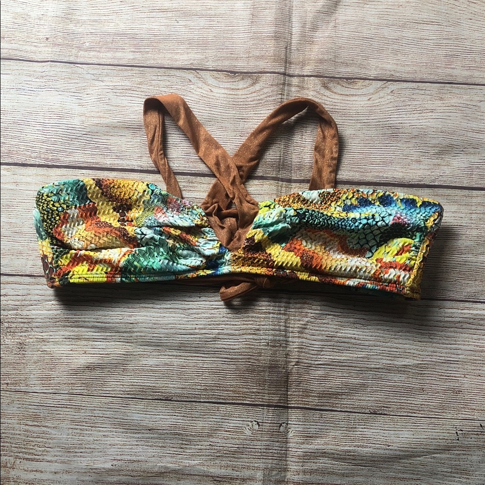 Luli Fama Multicolor Just Wing It Bikini‎ Top